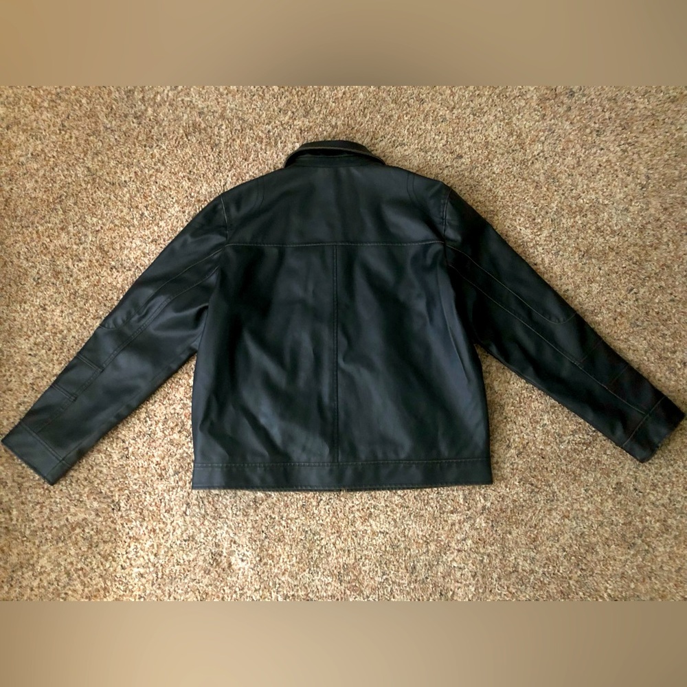 Black Rivet Leather Jacket - Picture 6 of 6